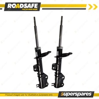 2 x Front Roadsafe STR Sealed Strut Shocks for Honda City Fit Insight Jazz GE