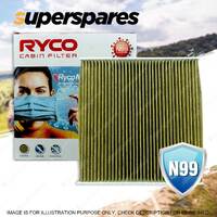 1 Pcs Ryco N99 Microshield Cabin Air Filter for Nissan Note E11 Premium Quality