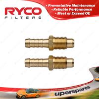 Premium Quality Brand New Ryco 5/16" Barb 1/2"-20 UNF Fittings 2 Pack MS4023