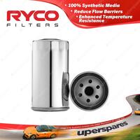 Ryco Motorcycle Oil Filter for Harley Davidson Various Chrome Spin-on RMZ116C