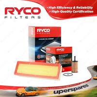 Ryco Oil Air Filter for Citroen C3 1.4i 4cyl 1.4L Petrol TU3JP 12/2002-03/2009