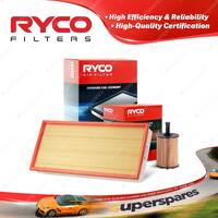 Ryco Oil Air Filter for Volkswagen Touareg 7L 5cyl 2.5L BAC 10/2004-11/2009