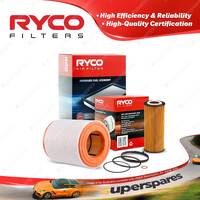Ryco Oil Air Filter for Audi A6 C7 2.8 FSI Qt 3.0 TFSI V6 2.8L Petrol CHV CGW