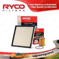Ryco Oil Air Filter for Holden Cruze JG 4cyl 2L Z20S1 06/2009-02/2011