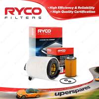 Ryco Oil Air Filter for Volkswagen Caddy 2K TDI Maxi Life Van 2K CAYD 2010-On