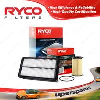 Ryco Oil Air Filter for Kia Grand Carnival VQ V6 3.5L Petrol G6DC 06/2010-On