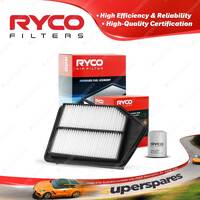 Ryco Oil Air Filter for Honda Accord 9th Gen 4cyl 2.4L Petrol K24W3 06/2013-On