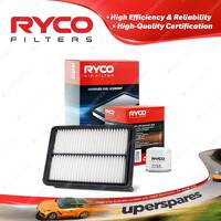 Ryco Oil Air Filter for Hyundai Iload TQ 4cyl 2.4L Petrol G4KG 02/2008-On