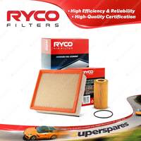 Ryco Oil Air Filter for Volvo C70 MC38 5cyl 2.4L Petrol 12/06-8/10 Engine B5244S