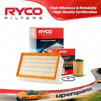 Ryco Oil Air Filter for Volkswagen Golf Mk VII Passat B8 Tiguan 5N 110 140 TDI