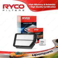 Ryco Oil Air Filter for Kia Rondo RP 4cyl 2L Petrol 06/2013-On G4NC