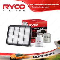 Ryco Oil Air Fuel Filter Service Kit for Mazda B2500 Bravo UFY0W 2.5L 99-00