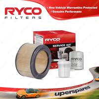 Ryco Oil Air Fuel Filter Service Kit for Holden Drover QB 4cyl 1.3L Petrol