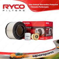 Ryco Oil Air Fuel Filter Service Kit for Toyota Hilux KUN16 KUN26 04/2005-On