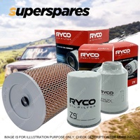 Ryco Oil Air Fuel Filter Service Kit for Toyota Hilux LN107 111 40 56 85 65 106