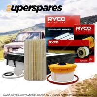 Ryco Oil Air Fuel Filter Service Kit for Toyota Landcruiser VDJ79 VDJ76 78