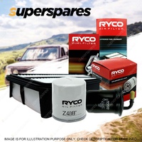 Ryco Oil Air Fuel Filter Service Kit for Toyota Landcruiser Prado GRJ120R 03-09
