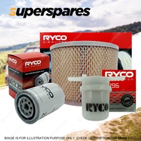 Ryco Oil Air Fuel Filter Service Kit for Toyota Landcruiser FJ75 FJ80 FZJ75 80