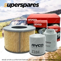Ryco Oil Air Fuel Filter Service Kit for Toyota Landcruiser HZJ105R Prado KZJ95R