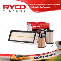 Ryco Oil Air Fuel Filter Service Kit for Audi A3 8P TDI 4cyl Engine BLS BMN