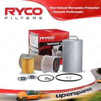 Ryco Oil Air Fuel Filter Service Kit for Isuzu J Series JCR420 JCR500 JCR500W