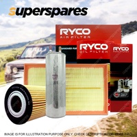Ryco Oil Air Fuel Filter Service Kit for Volkswagen Caravelle Multivan T5 T6
