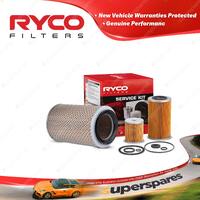 Ryco Oil Air Fuel Filter Service Kit for Isuzu Elf350 KS11 21 KS20