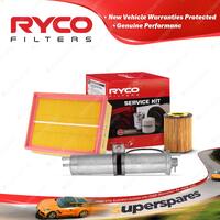 Ryco Oil Air Fuel Filter Service Kit for BMW 320Ci 320I 325Ci 325I 325Ti E46
