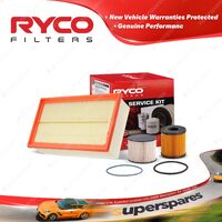 Ryco Oil Air Fuel Filter Service Kit for Citroen C4 Ds4 Ds5 HDI 4cyl 2L