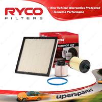 Ryco Oil Air Fuel Filter Service Kit for Holden Cruze JH 03/2011-01/2015