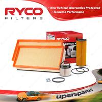 Ryco Oil Air Fuel Filter Service Kit for Audi Q7 4L 4.2 TDI 01/2008-On