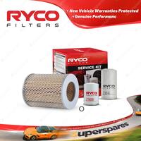 Ryco Oil Air Fuel Filter Service Kit for Nissan Urvan E23 1982-02/1985