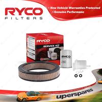 Ryco Oil Air Fuel Filter Service Kit for Holden Commodore VB VH 308ci VK C 253ci