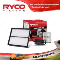 Ryco Oil Air Fuel Filter Service Kit for Mazda B2600 Bravo UFY06 4cyl 2.6L
