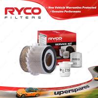 Ryco Oil Air Fuel Filter Service Kit for Ford Econovan JG JH 1997-2003