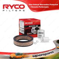 Ryco Oil Air Fuel Filter Service Kit for Mitsubishi Galant 1300 1400 1500 71-78