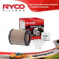 Ryco Oil Air Fuel Filter Service Kit for Mazda E1300 E1400 Ezyloader 1978-1982