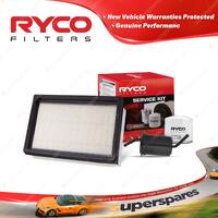 Ryco Oil Air Fuel Filter Service Kit for Ford Laser KF B8 TX3 KH BP