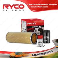 Ryco Oil Air Fuel Filter Service Kit for Ford Tractor 8670 8770 8870 8970 Diesel