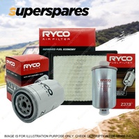 Ryco Oil Air Fuel Filter Service Kit for Ford Falcon AU I-III EB EF EL Van Xr6