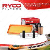 Ryco Oil Air Fuel Filter Service Kit for Audi Q5 8R 2.0 TDI Qt 03/2009-09/2010