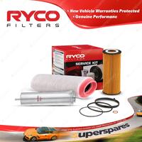 Ryco Oil Air Fuel Filter Service Kit for BMW 120D E87 05/2006-02/2007