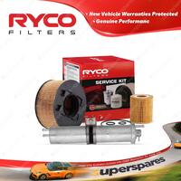 Ryco Oil Air Fuel Filter Service Kit for BMW 316Ti E46 10/2001-07/2005