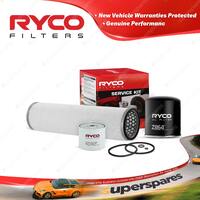 Ryco Oil Air Fuel Filter Service Kit for Ford Tractor 8000 1968-1972