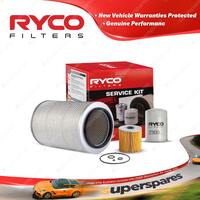 Ryco Oil Air Fuel Filter Service Kit for Hino Ft500 Kestrel 1990-1996