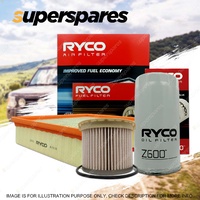Ryco Oil Air Fuel Filter Service Kit for Holden Colorado RC 4JJ1-TC 07/08-05/12