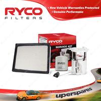 Ryco Oil Air Fuel Filter Service Kit for Holden Statesman WM 08/2006-08/2010