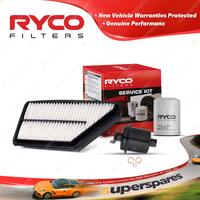 Ryco Oil Air Fuel Filter Service Kit for Honda Prelude BB 02/2002-07/2002