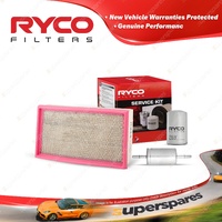 Ryco Oil Air Fuel Filter Service Kit for Jaguar S Type 3 05/1999-05/2008
