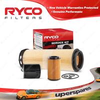 Ryco Oil Air Fuel Filter Service Kit for Mercedes Benz C220D W203 03/2001-2003